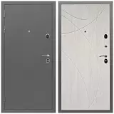 Входные двери толщиной 100 мм, Дверь входная Армада Орбита Антик серебро/ ФЛ-247 сосна белая