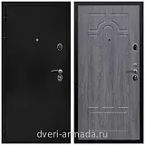 Входные двери черная шагрень, Дверь входная Армада Престиж Черная шагрень / ФЛ-58 Дуб Филадельфия графит