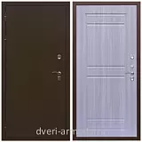 Непромерзающие входные двери, Дверь входная в деревянный дом Армада Термо Молоток коричневый/ ФЛ-242 Сандал белый недорого простая в тамбур