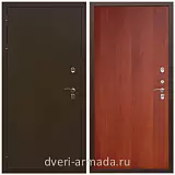 Непромерзающие входные двери, Дверь входная железная утепленная  Армада Термо Молоток коричневый/ ПЭ Итальянский орех для дачи с замками