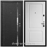 Дверь входная Армада Престиж Черная шагрень ФЛН - 501/ ФЛ-117 Белый матовый