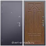 Входные двери МДФ для офиса, Дверь входная в квартиру Армада Люкс Антик серебро / ФЛ-58 Морёная береза с шумоизоляцией эконом с МДФ панелями
