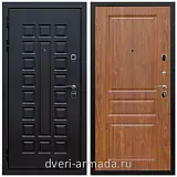 Дверь входная Армада Люксор Шагрень черная / ФЛ-243 Мореная береза