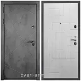 Дверь входная Армада Лофт ФЛ-291 Бетон тёмный / ФЛ-57 Белый жемчуг