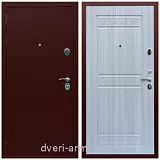Антивандальные, Антивандальная металлическая  дверь входная железная на дачу Армада Люкс Антик медь / ФЛ-242 Сандал белый парадная