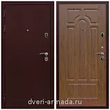 Металлические двери с шумоизоляцией и толстым полотном, Дверь входная Армада Лондон Антик медь / ФЛ-58 Мореная береза с повышенной шумоизоляцией