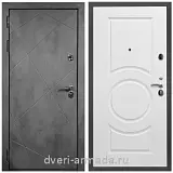 Дверь входная Армада Лофт ФЛ-291 Бетон тёмный / МС-100 Белый матовый