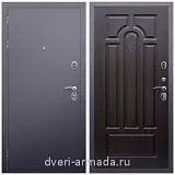 Входные двери Престиж, Дверь входная Армада Люкс Антик серебро / ФЛ-58 Венге от завода в частный дом уличная