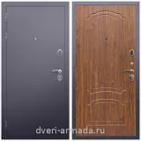 Левые входные двери, Дверь входная металлическая утепленная Армада Люкс Антик серебро / ФЛ-140 Морёная береза двухконтурная