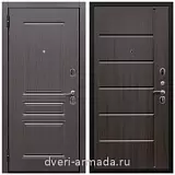 Утепленные металлические двери с отделкой МДФ, Дверь входная одностворчатая Армада Экстра ФЛ-243 Эковенгед / ФЛ-102 Эковенге