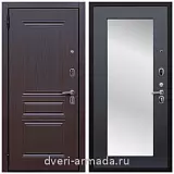 Белые двери с зеркалом, Дверь входная Армада Экстра ФЛ-243 Эковенге / ФЛЗ пастораль Венге для загородного дома