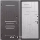 металлические двери с шумоизоляцией с отделкой МДФ, Дверь входная Армада Экстра ФЛ-243 Эковенге / ФЛ-57 Белый жемчуг