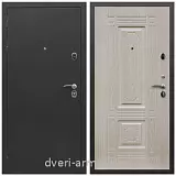 Черные входные двери, Металлическая дверь входная Армада Престиж Черный шелк / ФЛ-2 Дуб беленый