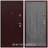 Входные двери Эврика, Дверь входная железная Армада Люкс Антик медь / ФЛ-58 Дуб Филадельфия графит на заказ в квартиру