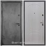Входные двери Бетон, Дверь входная Армада Лофт ФЛ-291 Бетон тёмный / ФЛ-140 Дуб белёный