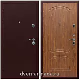 Входные двери с двумя петлями, Дверь входная утепленная Армада Люкс Антик медь / ФЛ-140 Мореная береза