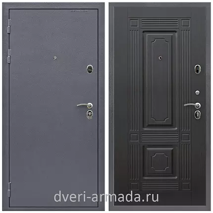 Дверь входная Армада Престиж Антик серебро / ФЛ-2 Венге