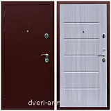 Антивандальные, Антивандальная металлическая  дверь входная в загородный дом Армада Люкс Антик медь / ФЛ-102 Сандал белый с шумоизоляцией