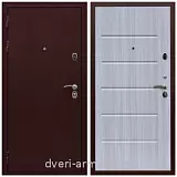 Металлические двери с шумоизоляцией и толстым полотном, Дверь входная Армада Лондон Антик медь / ФЛ-102 Сандал белый