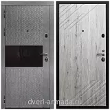 Дверь входная Армада Престиж Черная шагрень Штукатурка графит / ФЛ-143 Рустик натуральный
