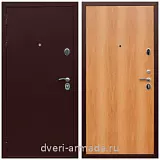 МДФ со стеклянными вставками, Дверь входная Армада Люкс Антик медь / ПЭ Миланский орех
