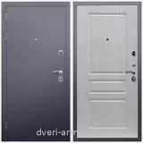 Темные входные двери, Дверь входная Армада Люкс Антик серебро / ФЛ-243 Дуб белёный