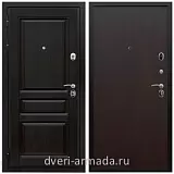 Входные двери венге, Дверь входная Армада Премиум-Н ФЛ-243 / ПЭ Венге на дачу