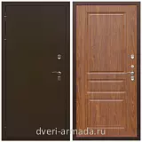 Дверь входная стальная утепленная в квартиру Армада Термо Молоток коричневый/ ФЛ-243 Морёная берёза от производителя на этаж