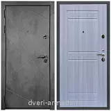 Входные двери Бетон, Дверь входная Армада Лофт ФЛ-291 Бетон тёмный / ФЛ-242 Сандал белый